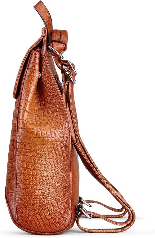 COOLCY Women Real Leather Backpack Shoulder Bag