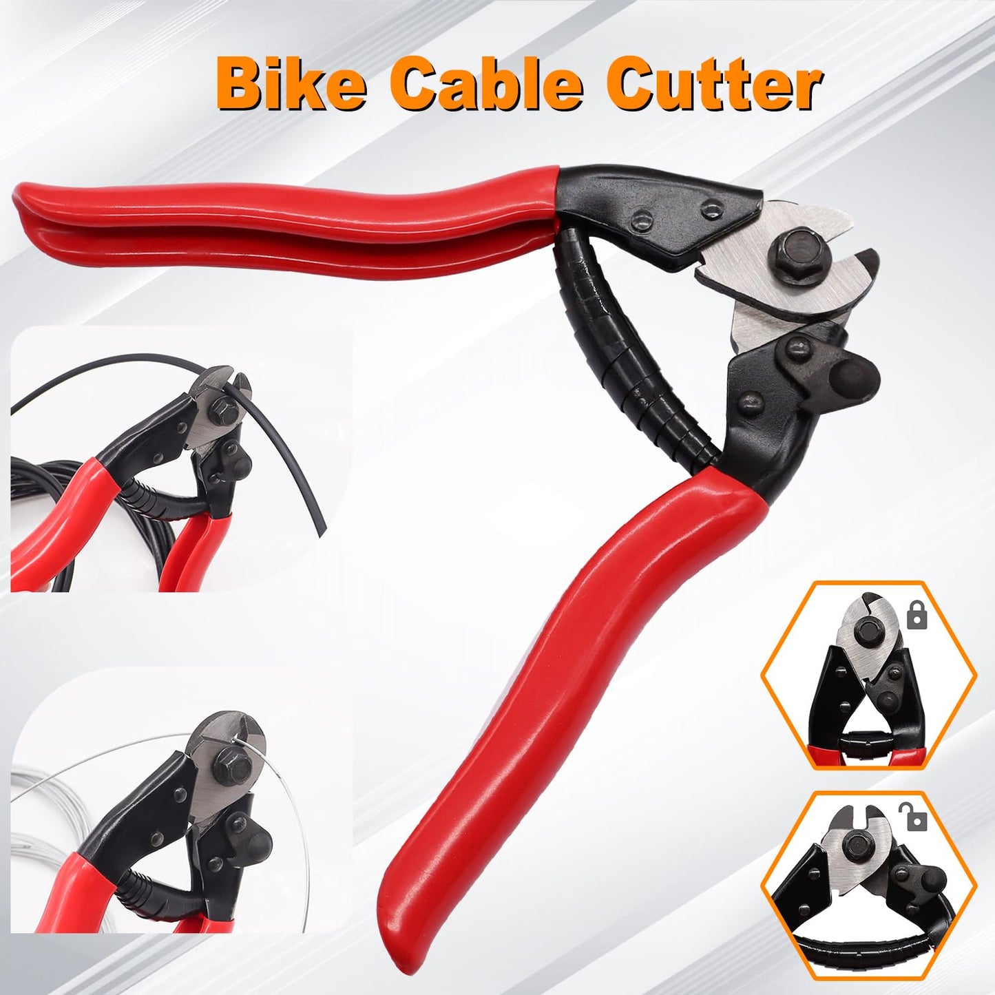 weideer Stainless Steel Wire Cutter Bike Brake Cable Housing Shifter Cable Housing Universal Bike Cable Kit Bicycle Brake Cable Shift Cable with Bike Cable End Caps O-Rings