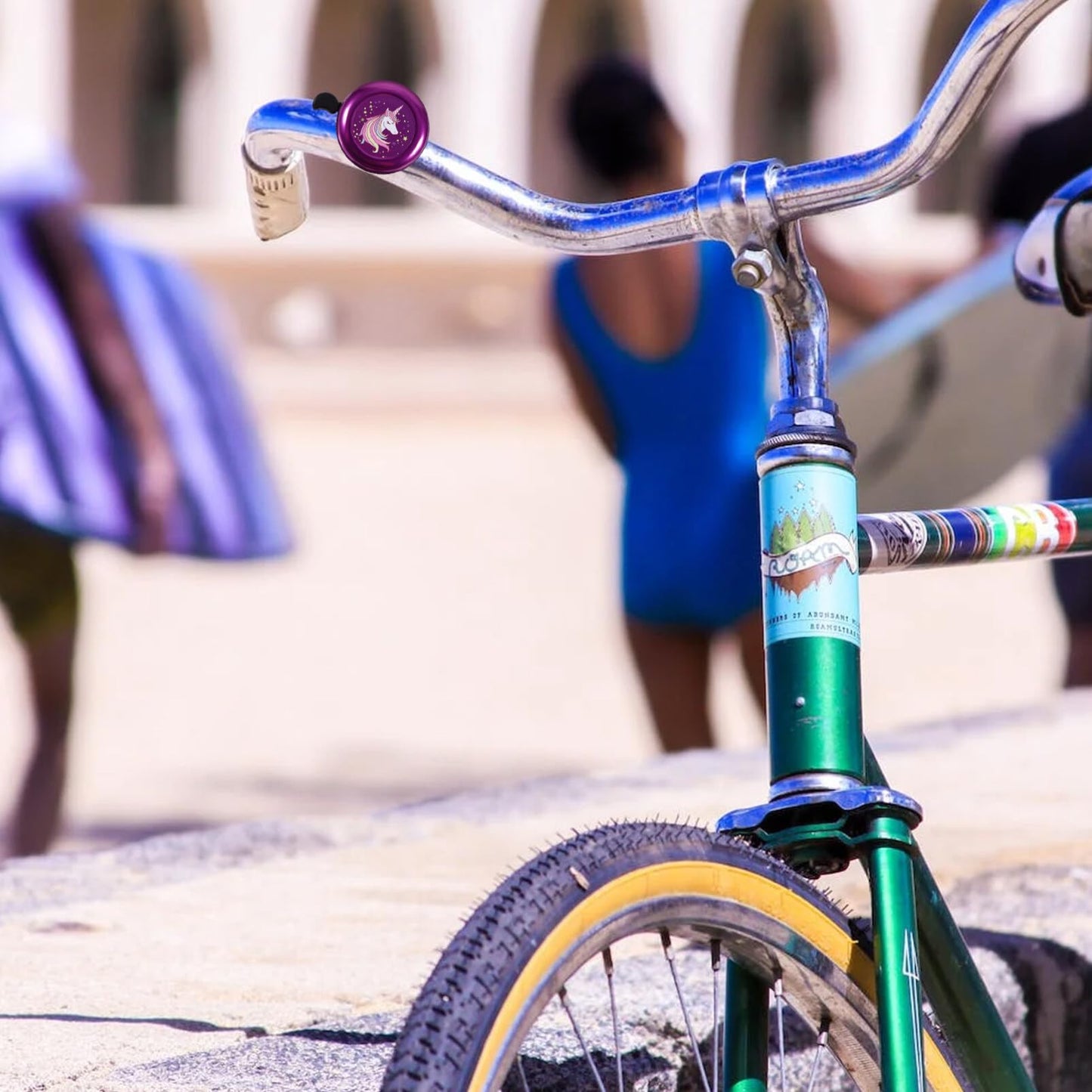 Kids Unicorn Bicycle Bell - Loud Clear Sound for Girls Bikes Fun Cartoon Handlebar Bell Easy to Install Unique Accessories for Kids and Scooters
