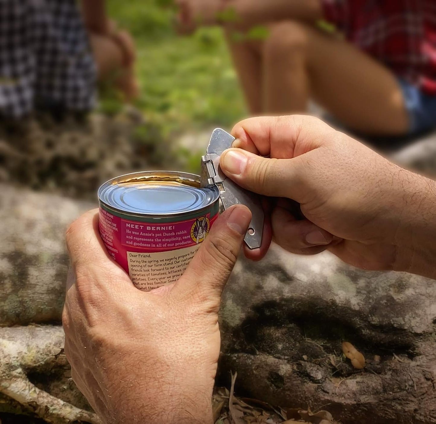 5-Piece Stainless Steel Spork Utensil Set - Durable 8-Inch Camping Cutlery with Bottle Opener & Carrying Case