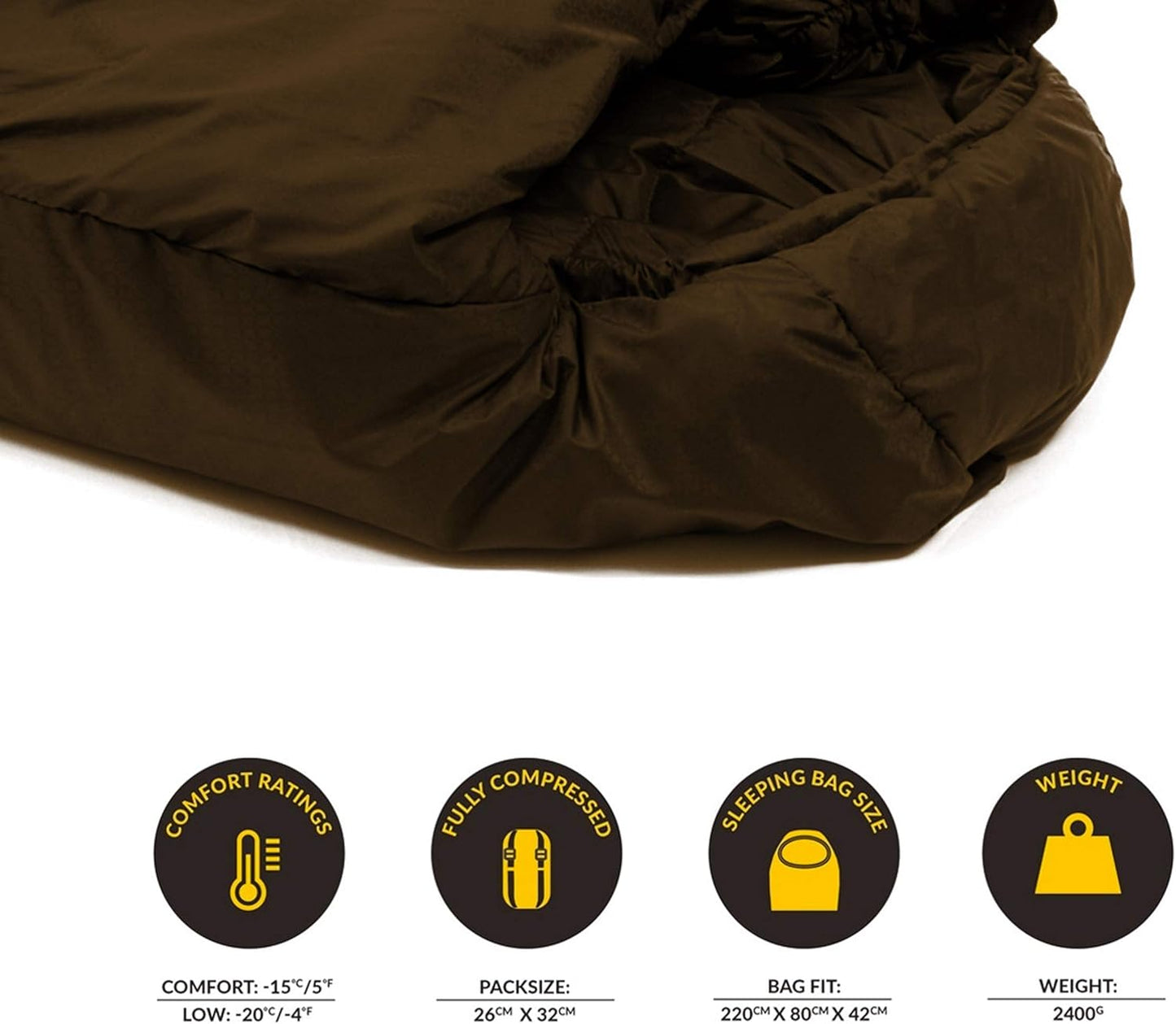 Snugpak Softie Elite 5 WGTE Sleeping Bag – Expandable Side Baffle, –15 °C Comfort, Left or Right Zip