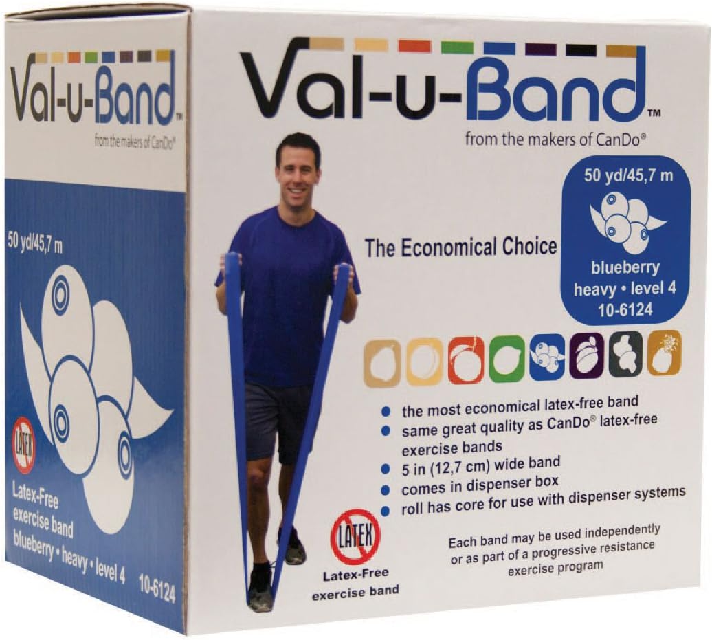Val-U-Band Latex Free Exercise Band, Blueberry