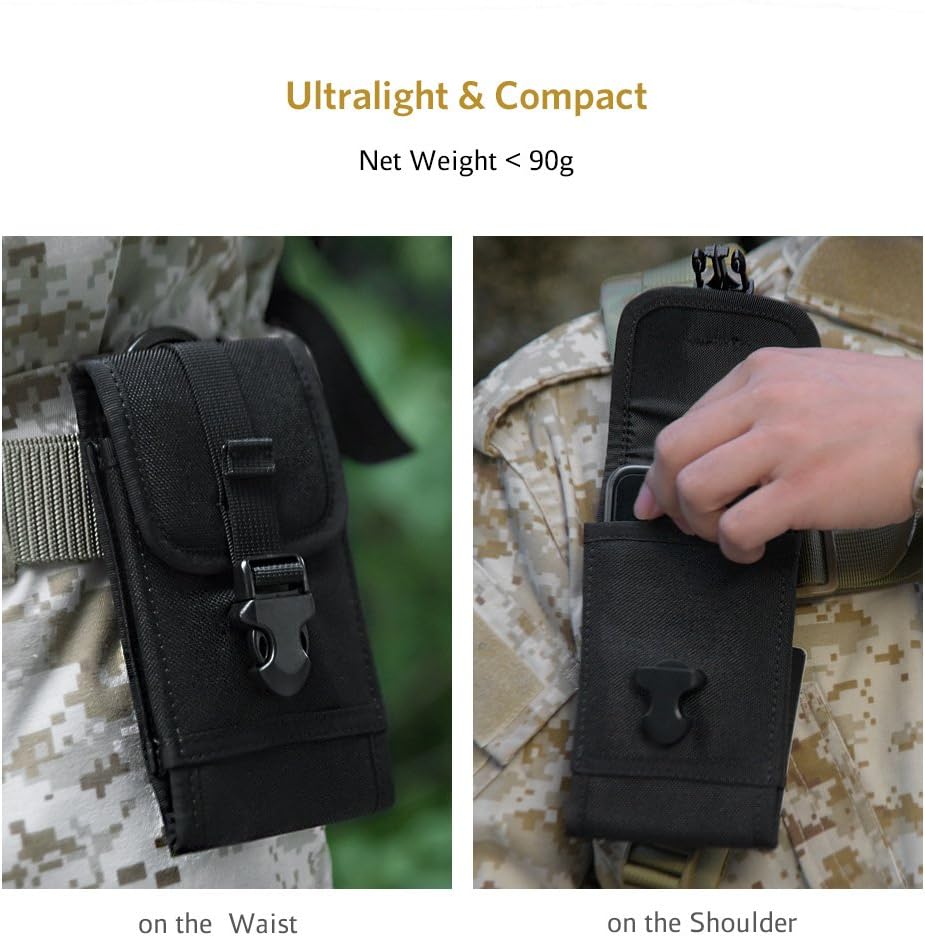 OneTigris MOLLE Phone Pouch for 4.7" 5.5" Phone with Slim Case