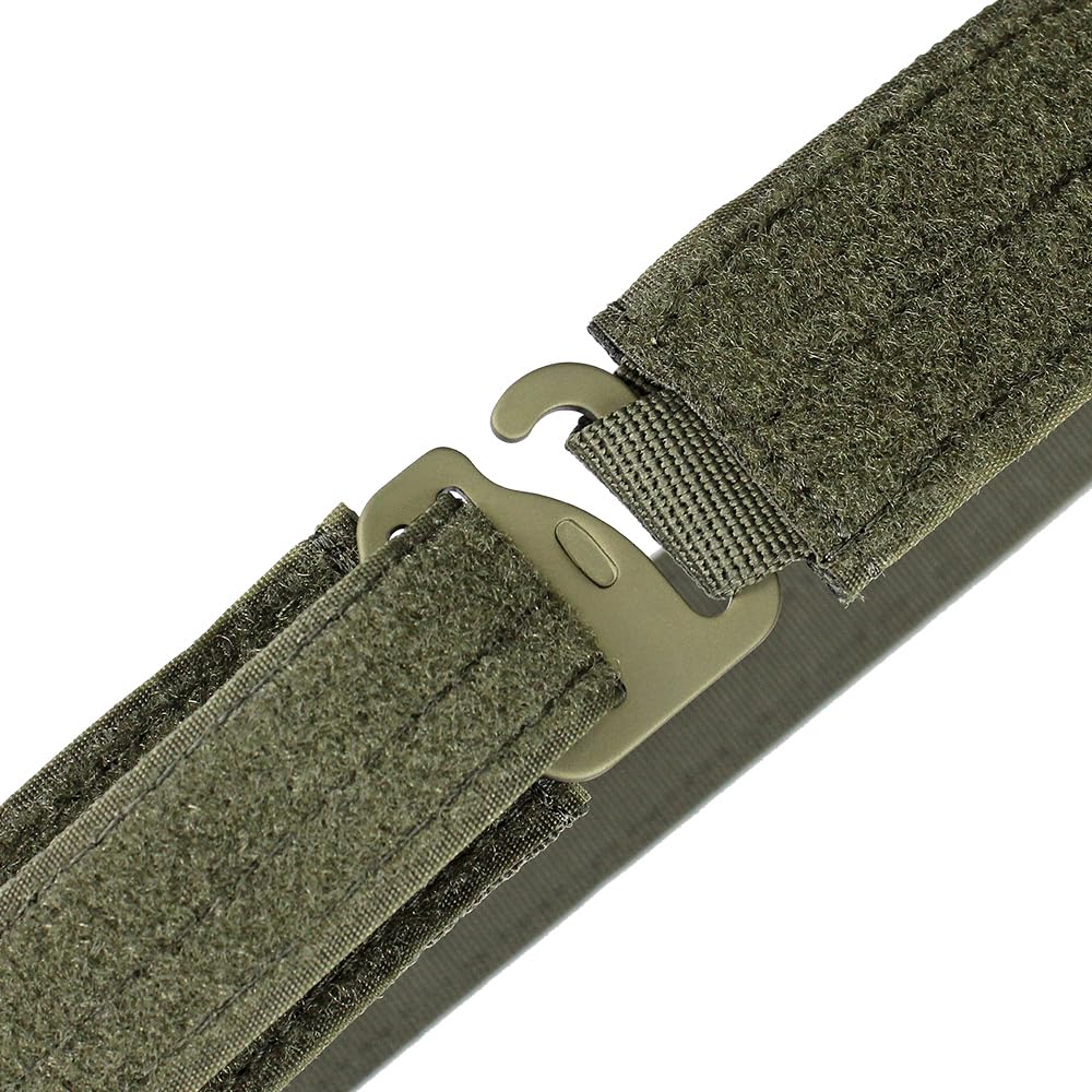 Tactical Inner Belt for Duty Belt, 1.5” Nylon Underbelt Adjustable Loop Linner with G Hook