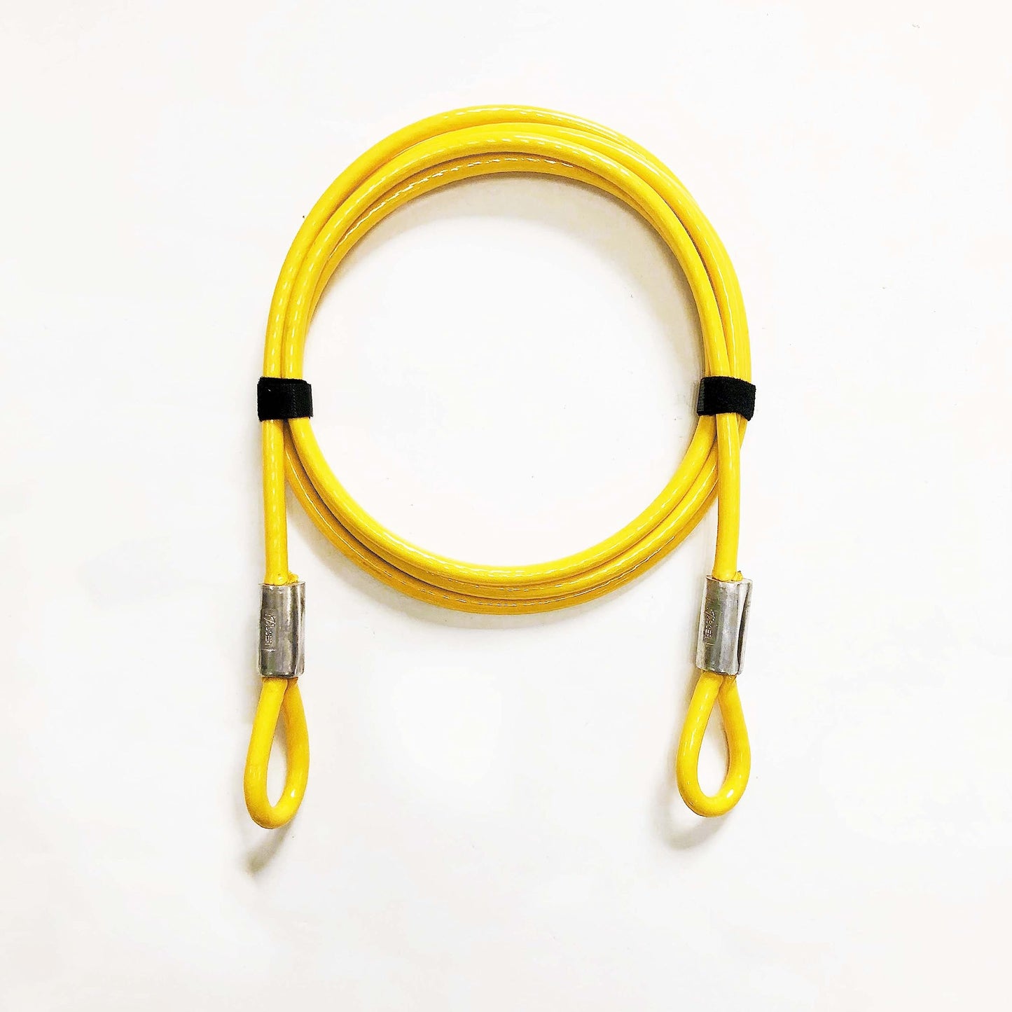 Vascer Commercial Heavy Duty Braided Galvanized Steel Anti-Theft Security Cable w/Looped Ends. Construction Tools, Trailers, Motorcycle, Ladder, Mower, Gate, Patio (1/2" Cable Thickness, 15 Feet)
