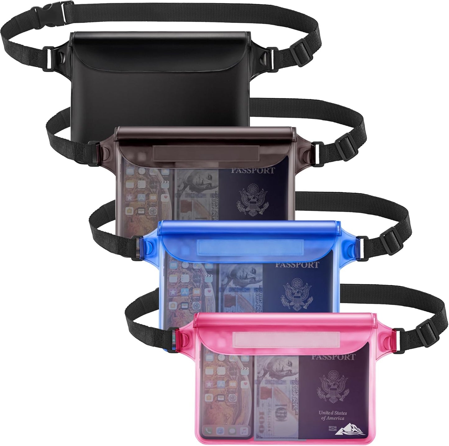 HEETA Waterproof Fanny Pack | Adjustable Waist Strap for Swimming & Beach