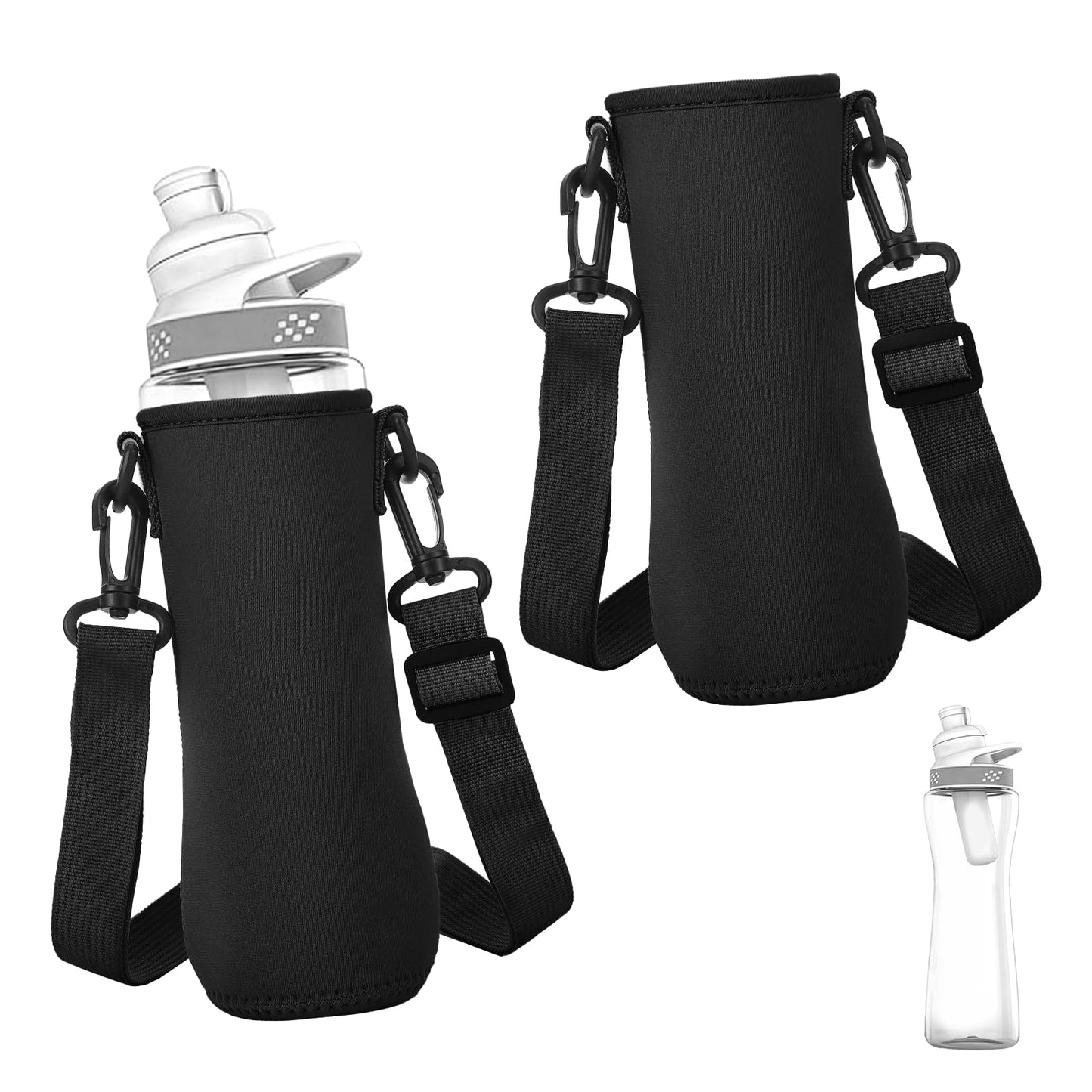 2Pcs Sleeve for 22oz Cirkul Water Bottle,Neoprene Water Bottle Sleeve for 22oz Cirkul Tumbler with Shoulder Strap,Water Bottle Cover Compatible with 22oz Cirkul Stainless Steel&Plastic Water Bottle