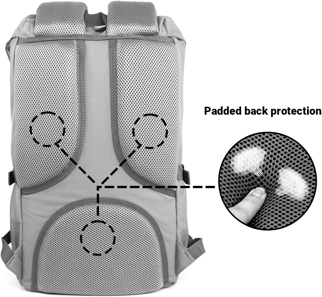 KAUKKO Backpack, (Black (E5-3), 45 x 27 x 17cm (HxBxT)