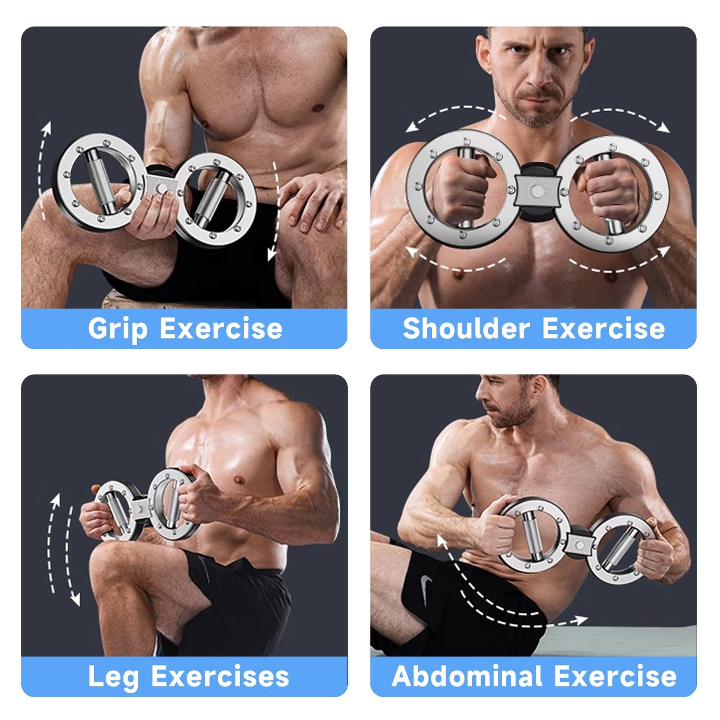 JOBUR Burn Machine 10 Pounds Multifunctional Spinning Burn Rotator Machine Resistance Adjustable Arm Exercisr Gripster Forearm Trainer 360 Degree Rotatable Home Gym Arm and Shoulder Strength Trainer