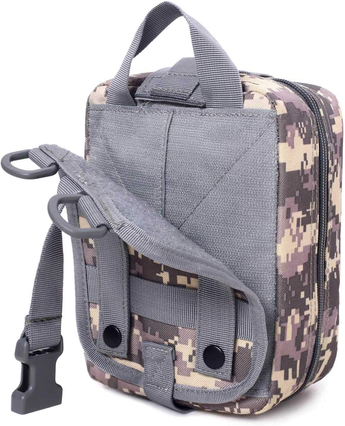 1000D Molle Ifak Pouch Rip Away, Tactical Tear Away Medical Pouch Empty, Military First Aid Pouch Bag Only for Camping Hiking Travel