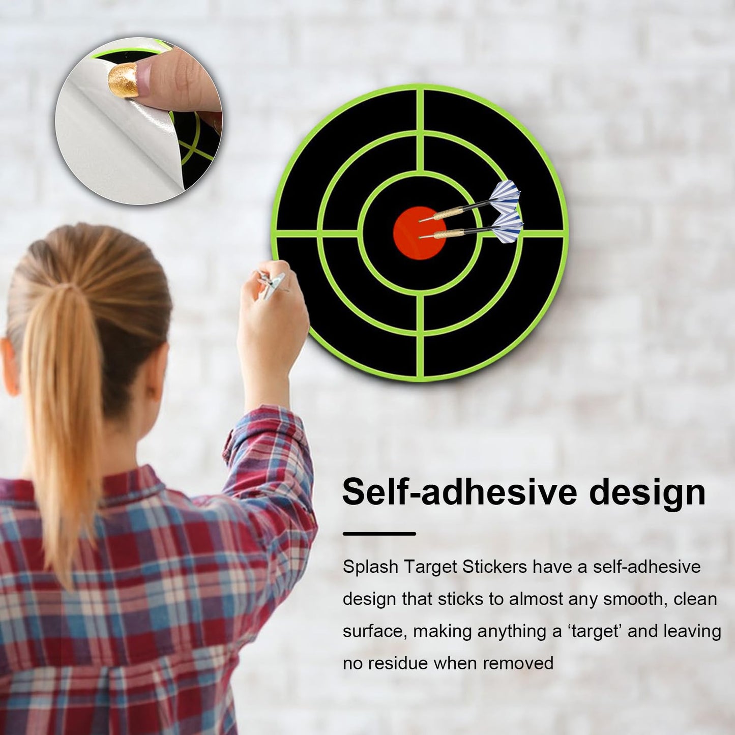 3 Inch Splatter Targets for Shooting & Archery Practice (1 Roll/200 Pcs)