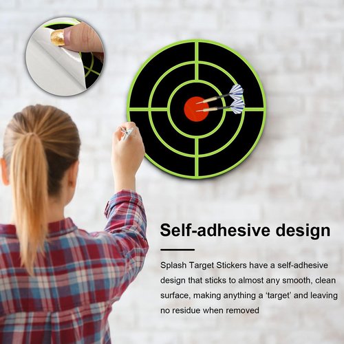 3 Inch Splatter Targets for Shooting & Archery Practice (1 Roll/200 Pcs)
