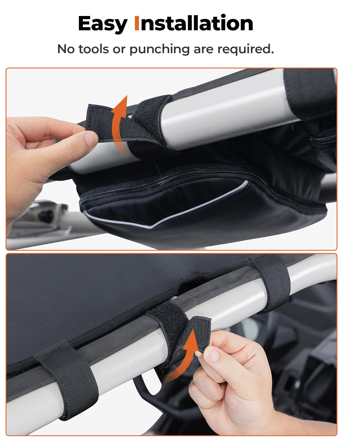 KEMIMOTO X3 Roof Storage Bag, Electric Device Tablet Holder Overhead Bag Compatible with 2017-2025 Can-Am Maverick X3 Max RS DS Turbo R, Black