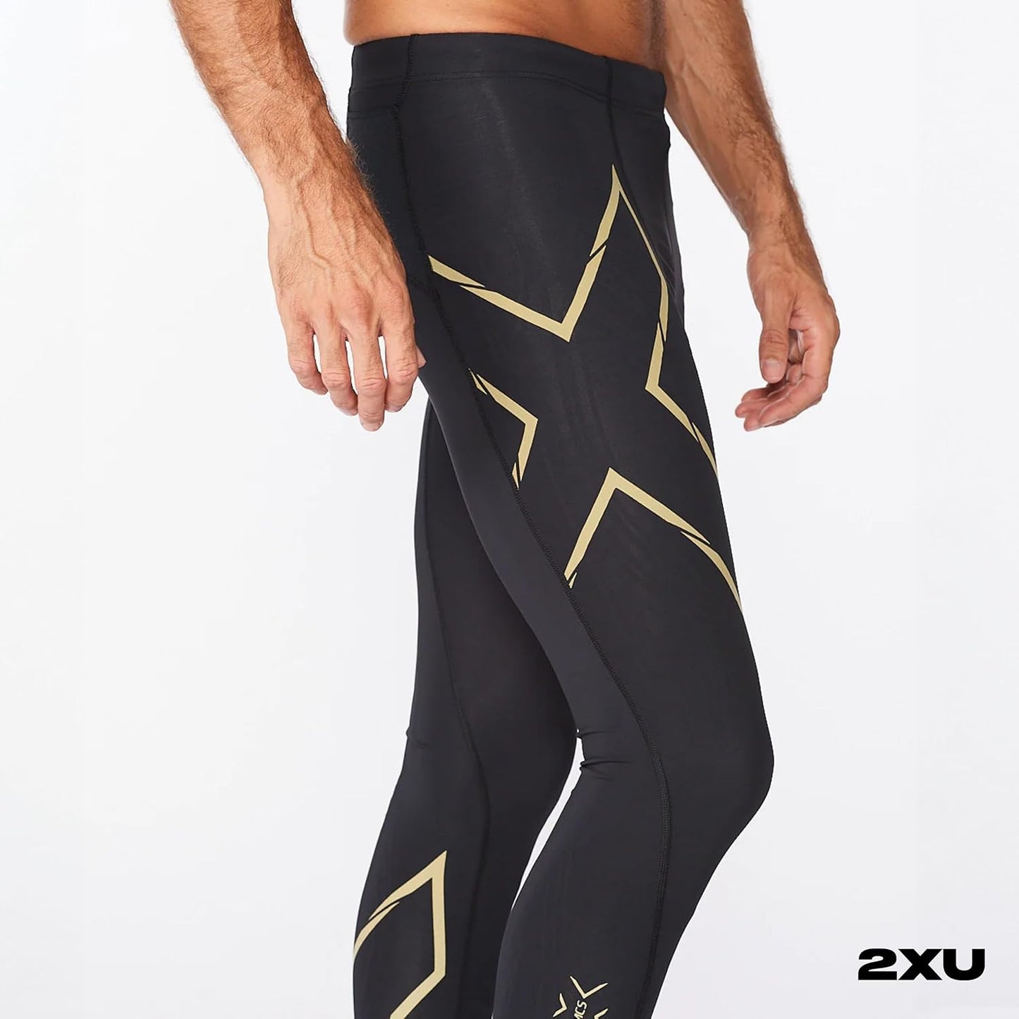 2XU Men's Light Speed Compression Tights - Lightweight & Flexible Support for Improved Running Performance