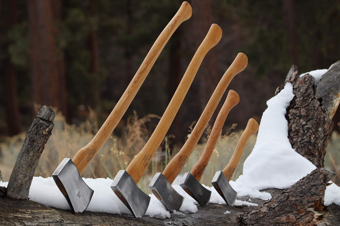 1844 Helko Werk Germany Classic Journeyman Pack Axe - Made in Germany Lightweight and Compact Backpacking Axe and Bushcraft Axe for Camping - Head 1.5 lbs, Handle 20 in. (Journeyman) #11441