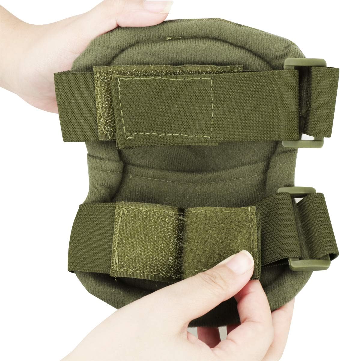 AOUTACC Tactical Combat Knee & Elbow Protective Pads Set for Outdoor CS Paintball Game Cycling Safety Skateboarding Gear Skates Knee Protection Guard Pads