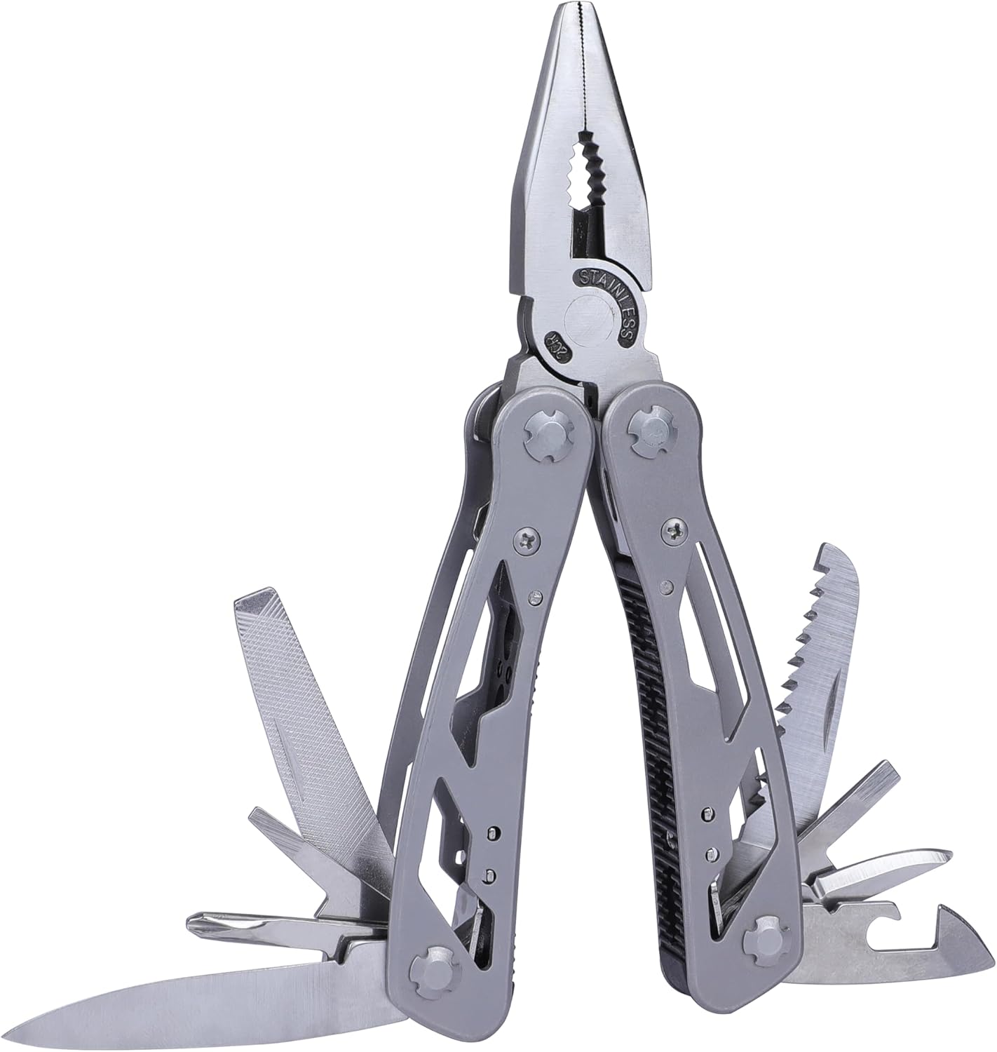 STANLEY Multitool, 12-in-1, Stainless Steel, Black Pouch (84-519K)