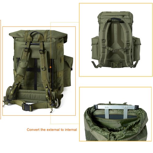 MT Military ALICE Pack Internal frame Army Survival Combat ALICE Rucksack Backpack Ranger Green
