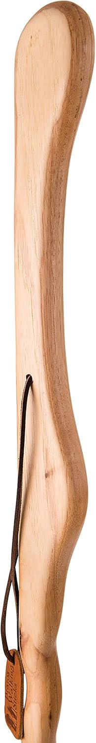 Brazos Trekking Pole Hiking Stick for Men and Women Handcrafted of Lightweight Wood and made in the USA, Tan Oak, 55 Inches