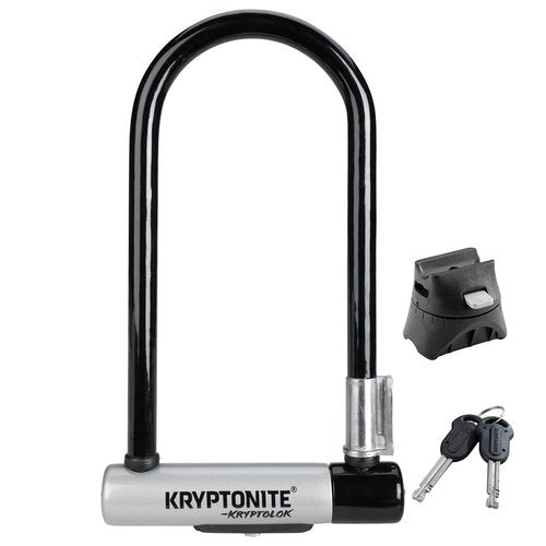 Kryptonite Bike Lock Bundle with U-Lock, Chain Lock and Mounting Bracket