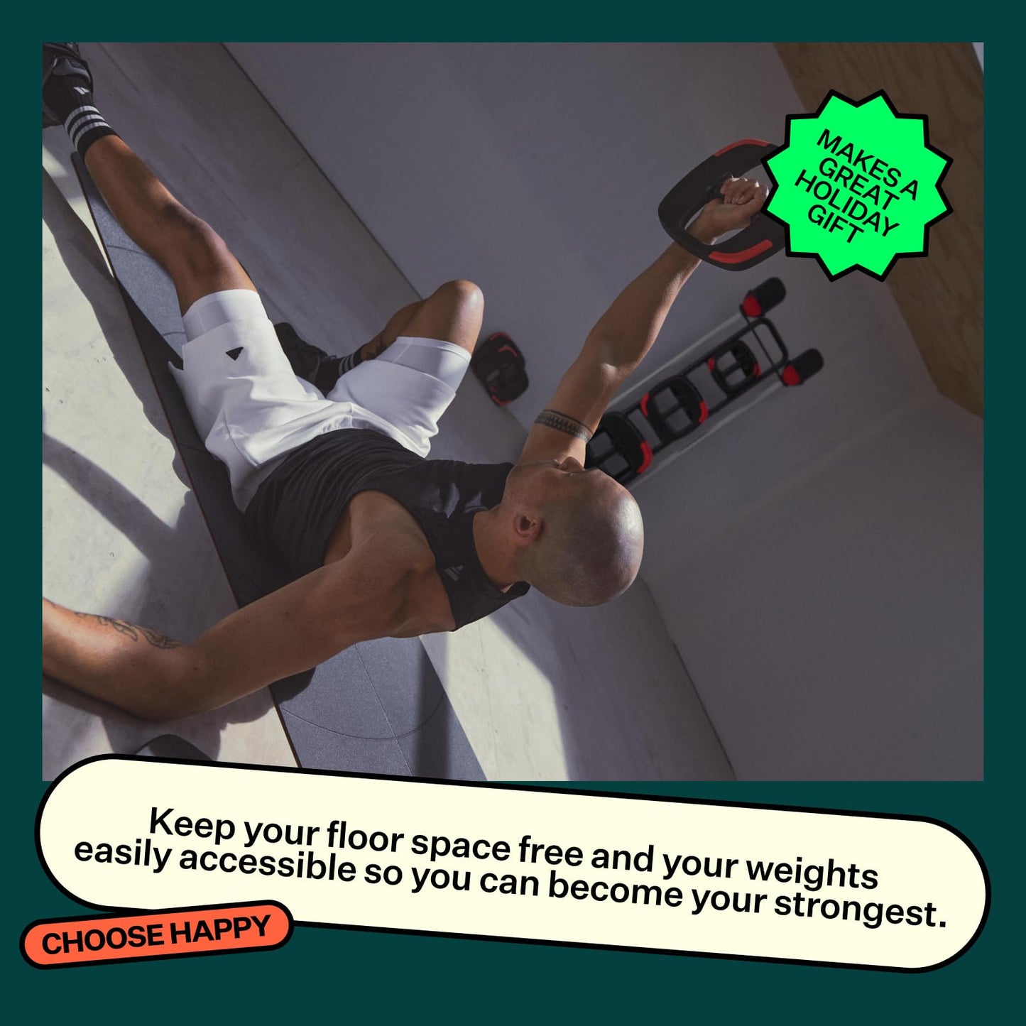 Les Mills™ Vertical Storage Rack for Exercise Equipment