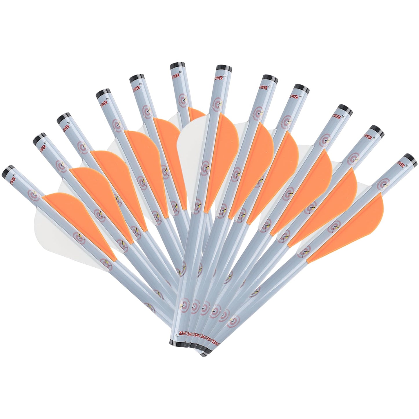 KEAUP 12 Packs Arrow Fletching with 2 Inch Arrow Vanes, Shrink Fletch Stretch Arrow Wraps Universal Fit for Arrows and Bolts, DIY Archery Fletching Tool