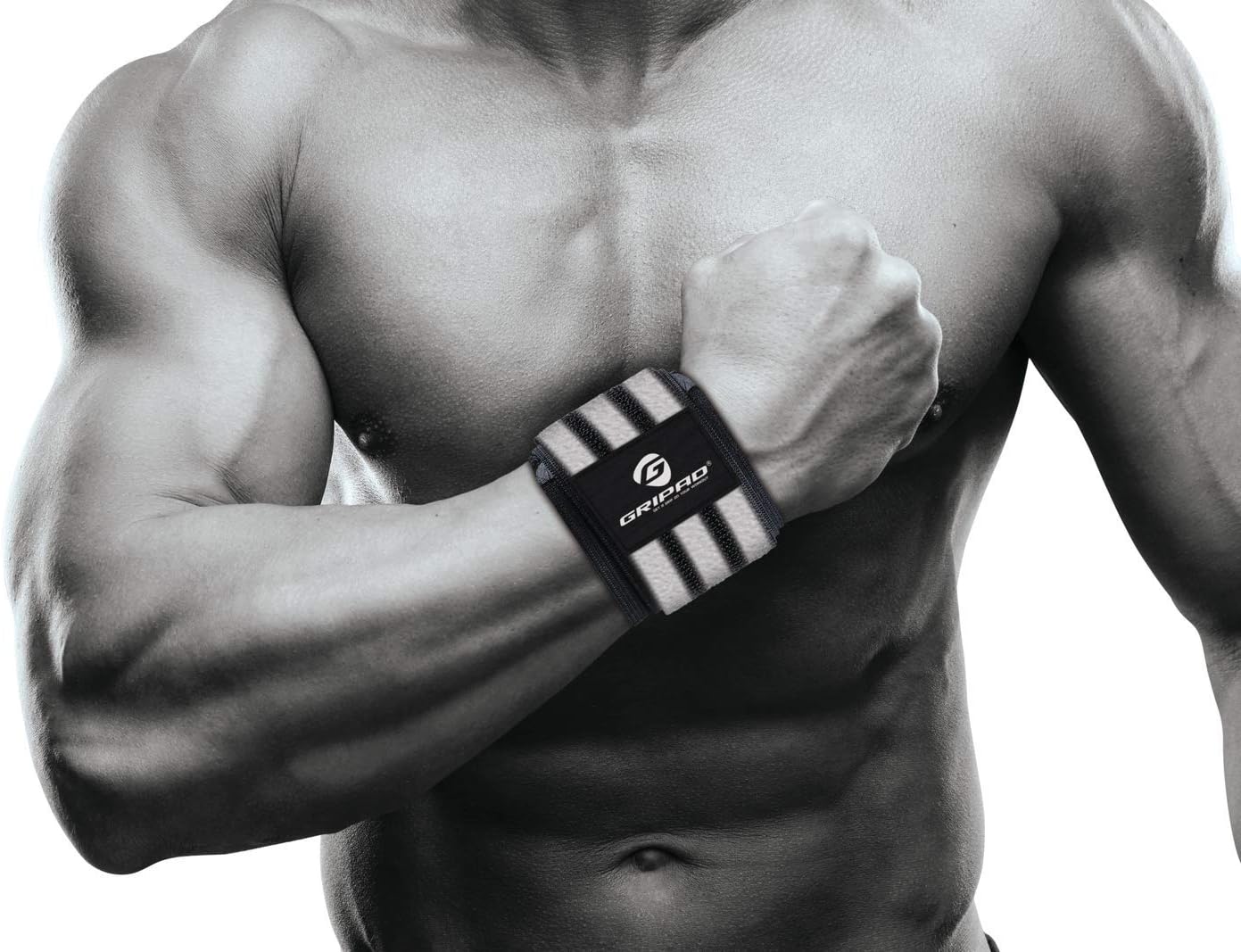 12" x 3" Weight Lifting Support Wrist Wraps, Strong Wrist Wraps, 2 Thumb Loops – Great for Weightlifting, Powerlifting, Bodybuilding, Strength & Cross-Training.