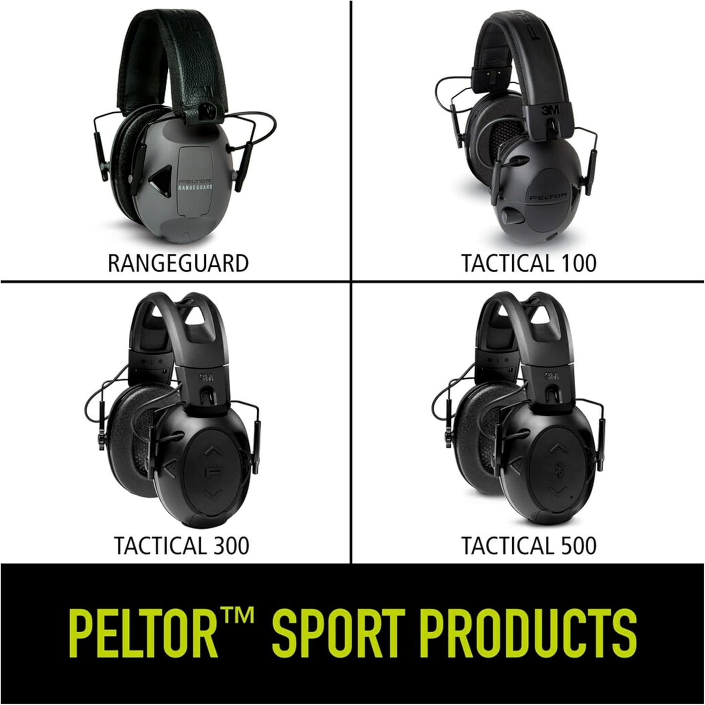 Sport RangeGuard™ Earmuffs by Peltor™ - Gray, Noise-Canceling Hearing Protection