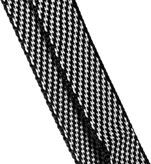 Climbing Sling Stitched Loop, Stitched Nylon Climbing Sling Runner, QD-1511-80-WHTBLK