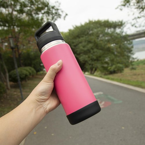 Silicone Sleeve for YETI, Owala Bottle Boot, Rubber Bottom Boot for YETI 26 OZ, Boot Cover for Owala Freesip 32OZ, Boots Rambler Water Bottle Accessories (Black, Fits YETI 26 OZ Bottle/Owala 32 OZ)