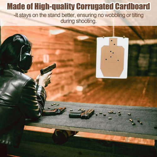 20 Pcs Shooting Targets - 30x18in Tactical Targets Silhouette Cardboard for Shooting Range Practice Competitions Self-Defense Training