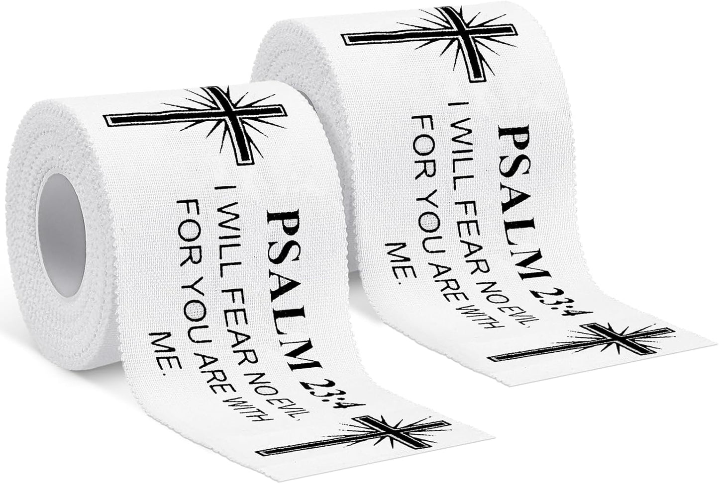 Christian Athletic Tape | 2 Pcs Cotton Sports Wrap 2in x 23ft | White