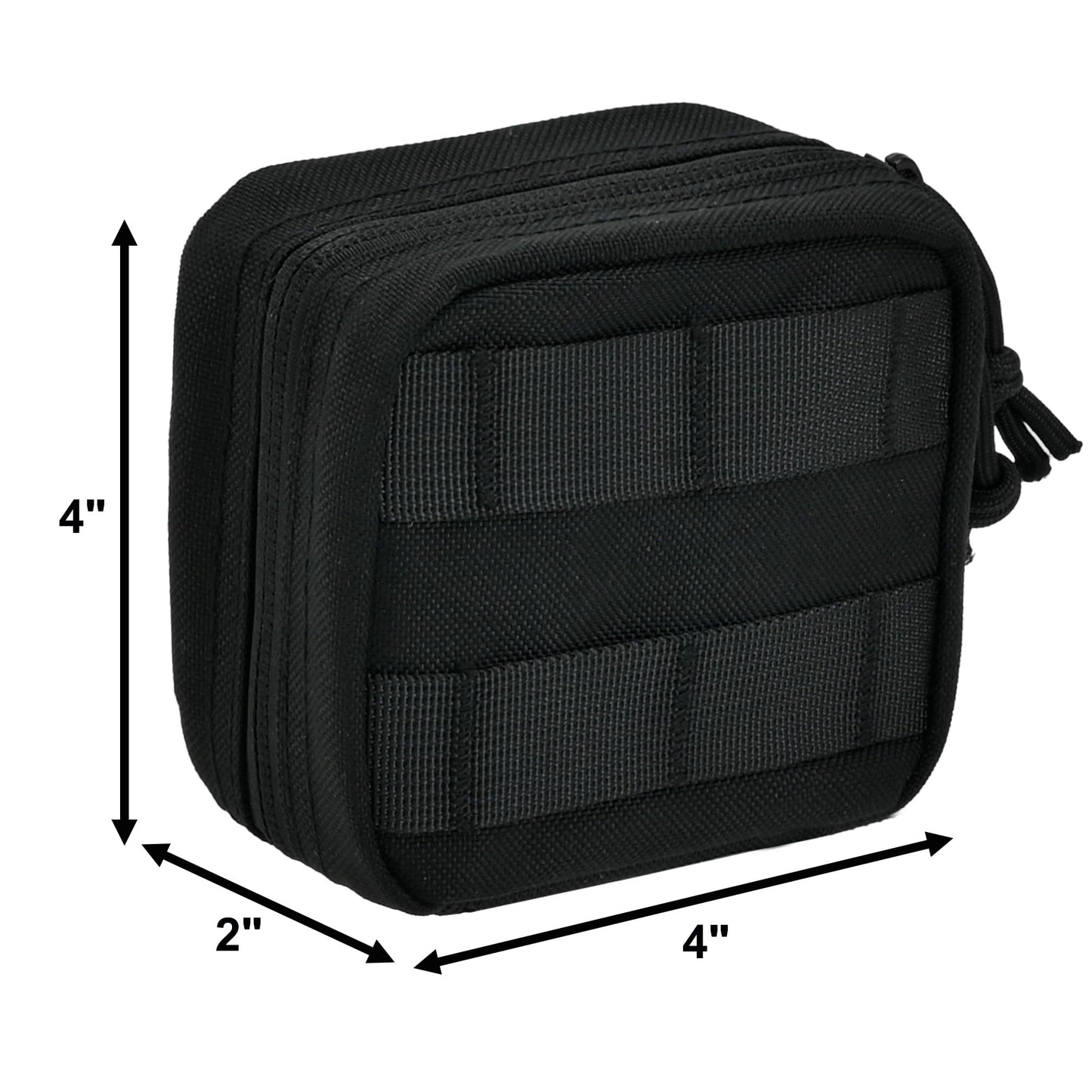 EDC Small Tactical Molle Pouch, Micro Utility Pouch,Removable Clear ID Pocket Mini Knife Compass Flashlight Card Storage Bag Belt Outdoor Hiking Camping Hunting