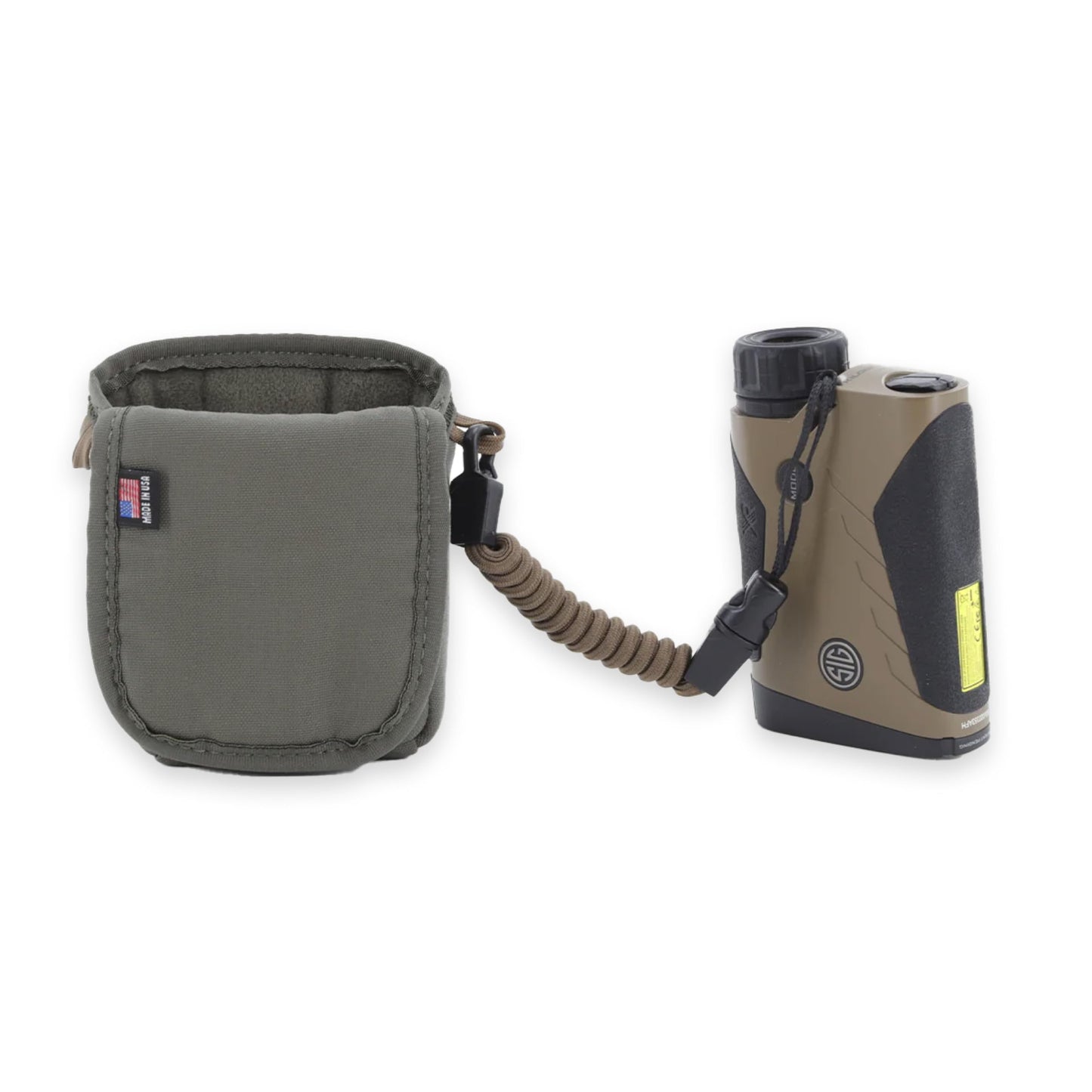 Marsupial Gear Rangefinder Tether - Elastic Coiled Safety Strap for Range Finders with Quick Attach Hook Perfect for Hunting & Bird Watching, Small
