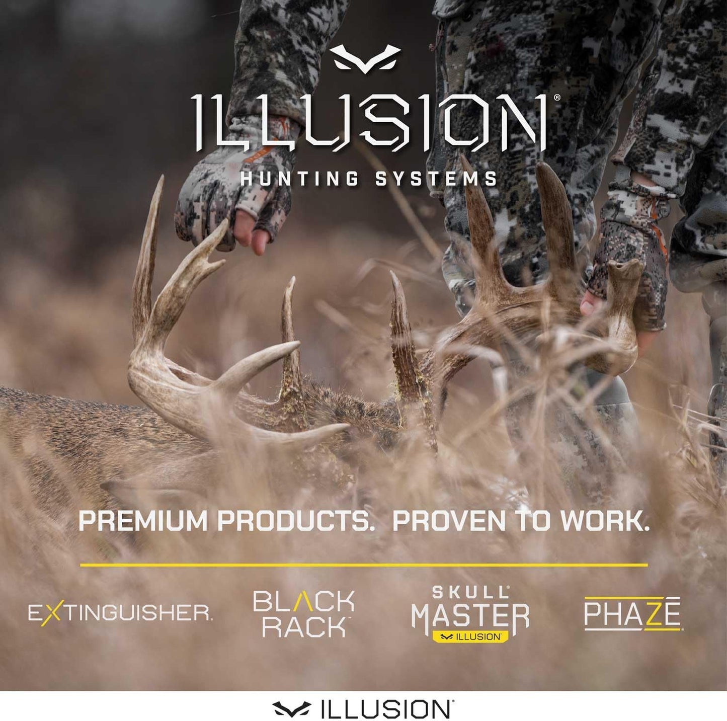 Extinguisher Deer Call by Illusion | Grunt Tube | Buck, Doe, Fawn | Adjustable 10-in-1 Call | Color (CAMO/Black) | Freeze Resistant