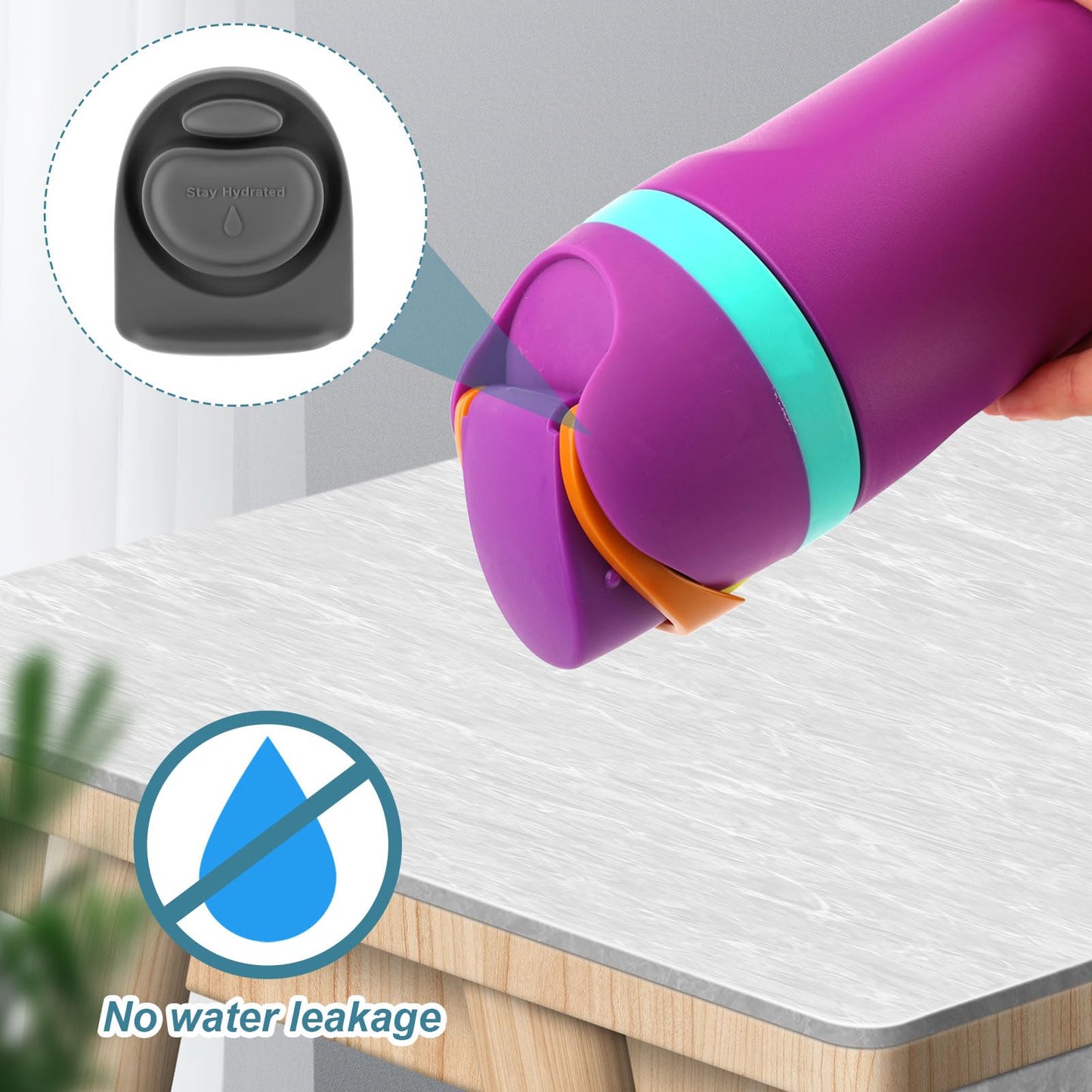 2pcs Replacement Stopper for Owala FreeSip 24/32oz, BPA Free Rubber Water Bottle Top Lid Gasket Parts Seal Bottle Cap Mouth for Owala 16/19/24/32/40oz Silicone Bottle Gasket Plug Accessories(Gray)