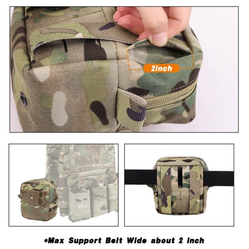 Gp Pouch, General Purpose Admin Pouches Small Utility EDC Pouch Bag for Tactical Belt and Molle Vest as Expanded Storage Bag
