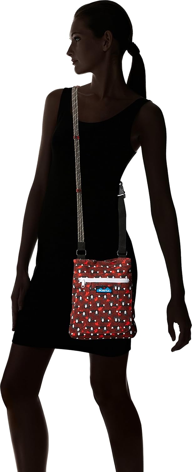 KAVU Keepalong Semi Padded Sling Canvas Rope Crossbody Bag