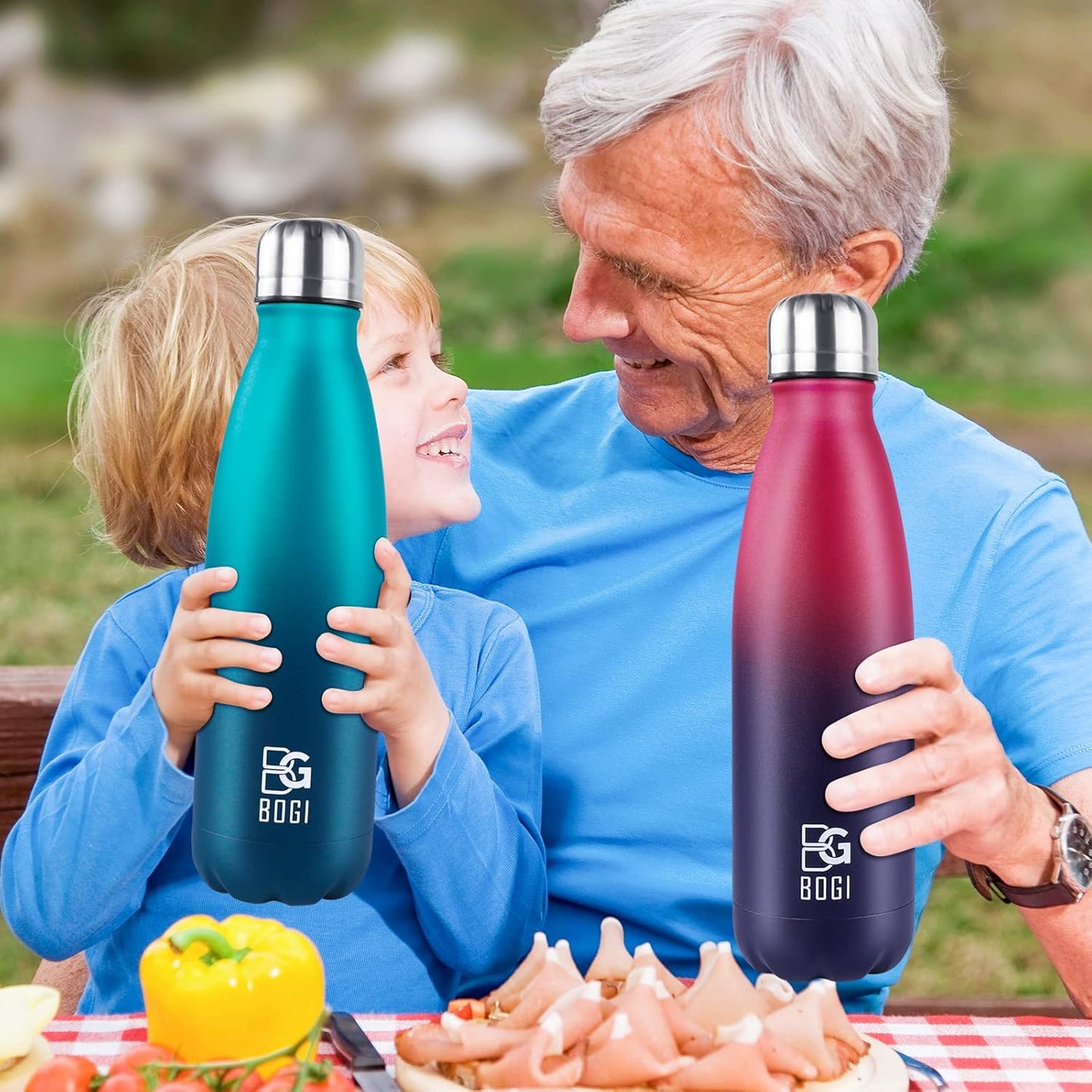 17oz Insulated Stainless Steel Water Bottle | Leak-Proof | Hot Pink for Outdoor Sports