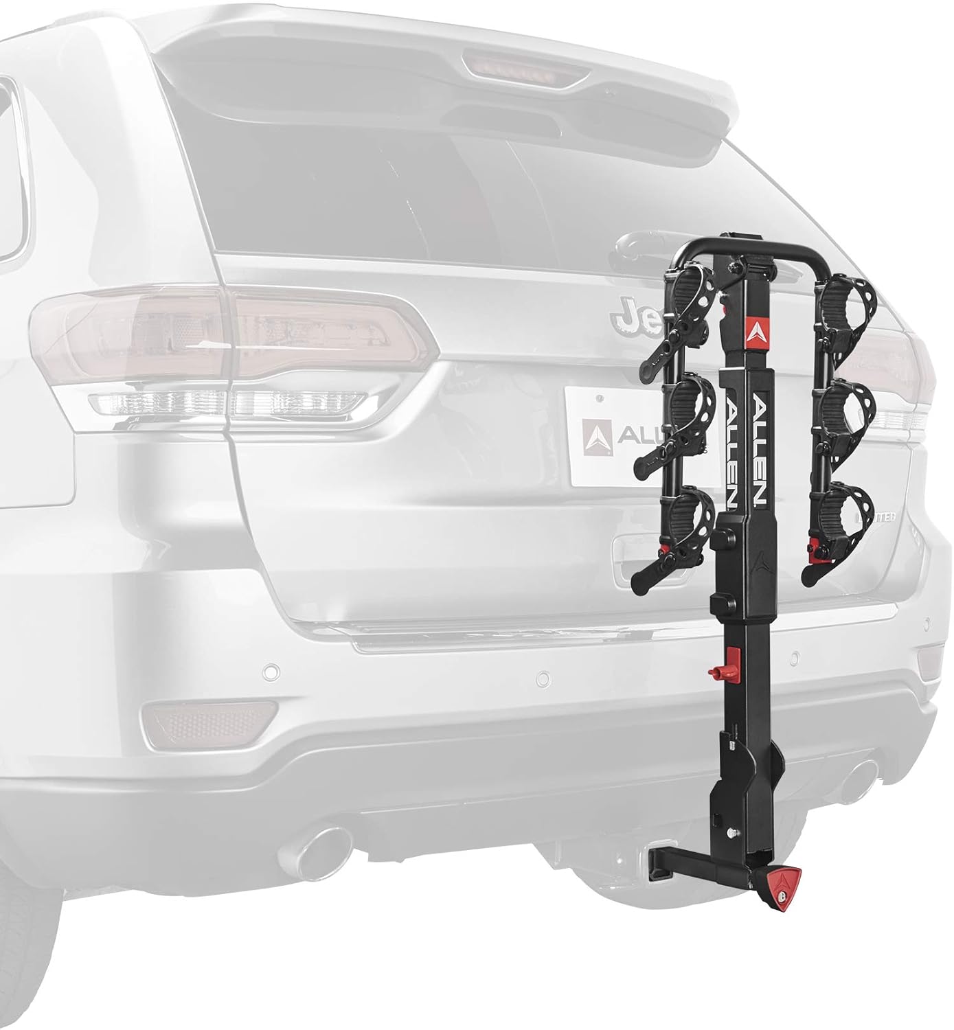 3-Bike Hitch Rack for 1.25" & 2" Hitches - Allen Sports Durable Bike Carrier