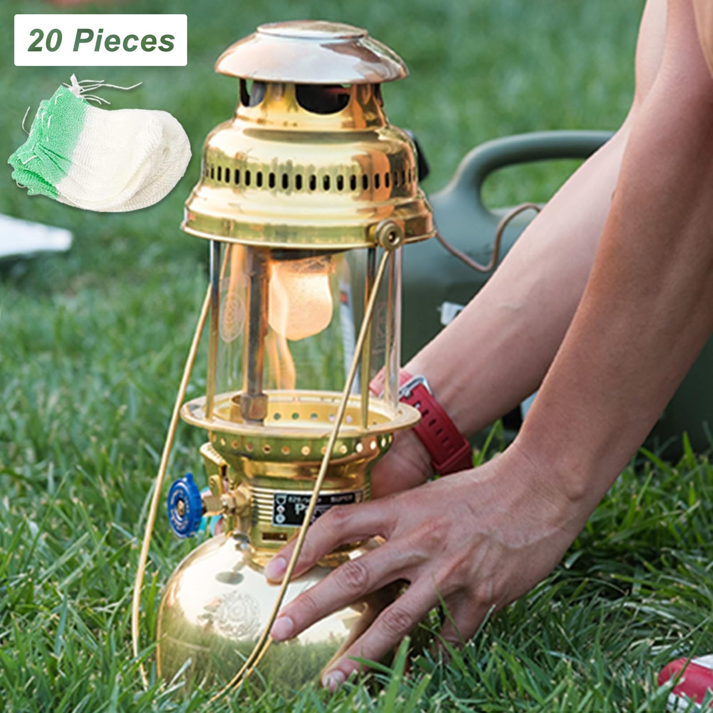 20Pcs Lantern Mantles Propane Lantern Mantles, Soft Light Propane Lampshades for Outdoor Camping Lights gas lantern kerosene lantern Mantles U-Shaped Gas Shade Propane Lantern for Camping.