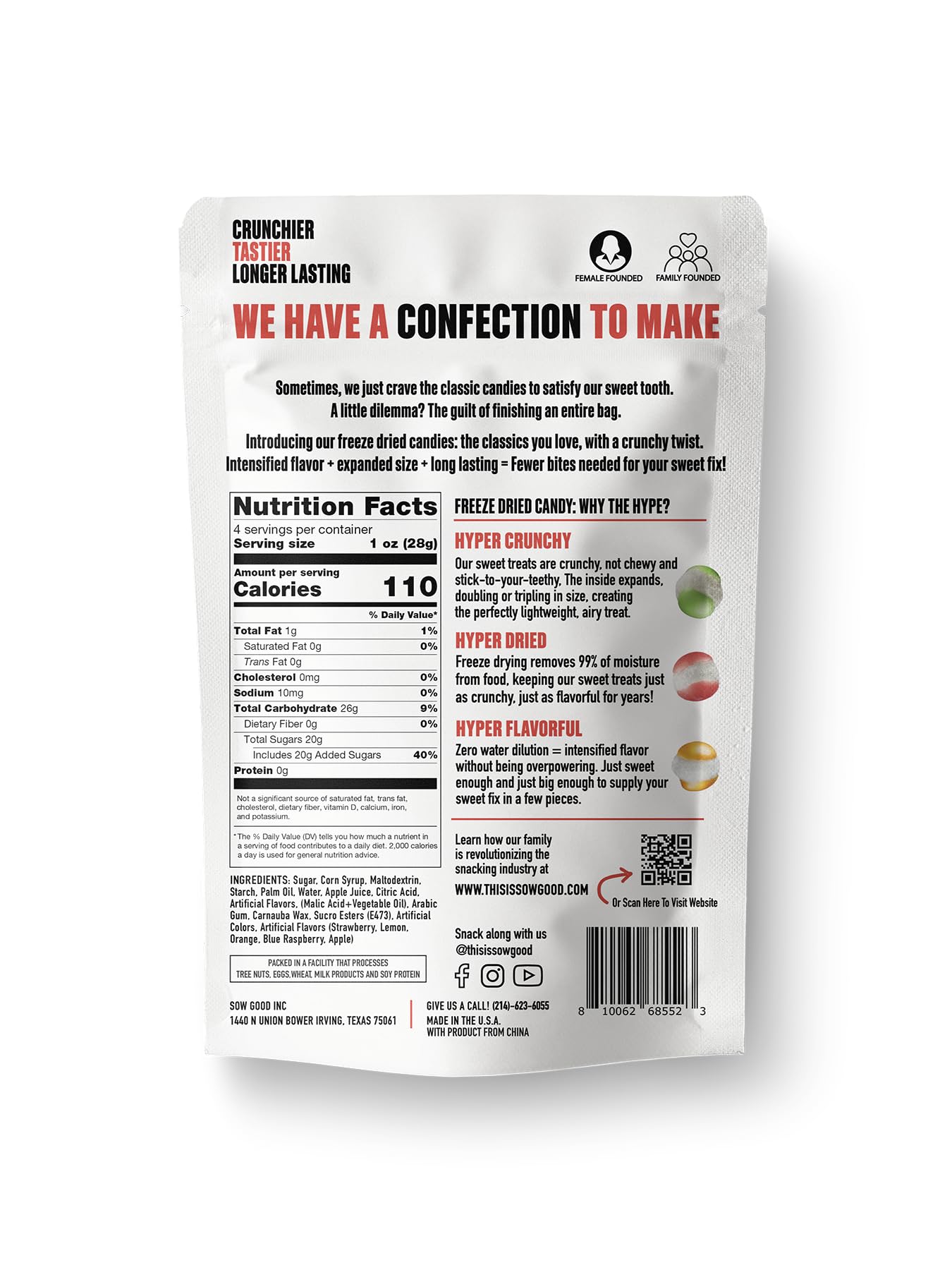 Freeze Dried Sweet Spheres