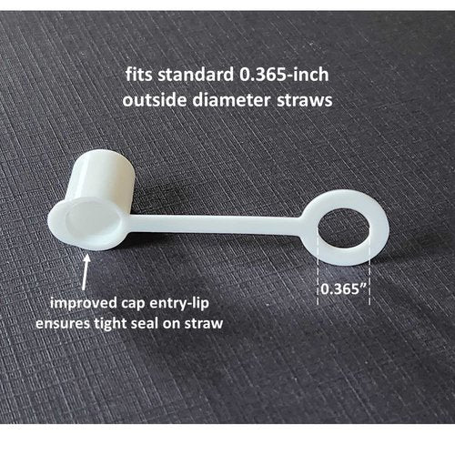 Replacement Straw Caps for Mueller | Bauer | Pro Guard | Big-5 | Pro Impact | STX | Play It Again Sports, Hockey/Lacrosse/Football/Boxing Water Bottles, Caplugs 9064
