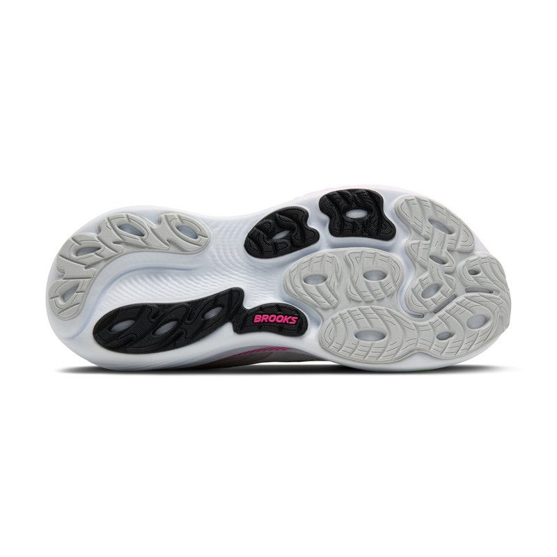 Brooks Women’s Adrenaline GTS 25 Supportive Running & Walking Shoe - Oyster/Pink/Green - 8.5 Medium