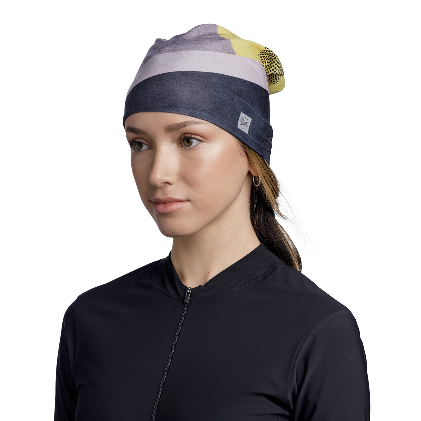 BUFF CoolNet UV Half Bike Neck Gaiter, Reflective, UPF 50 Sun Protection, Breathable, Cooling Bandana, Quick Dry Face Mask, Glen Multi, Adult Size