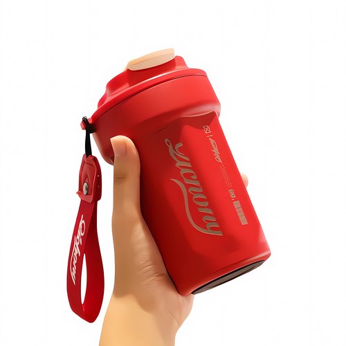 Fashion student water cup stainless steel thermos flask outdoors (Green)