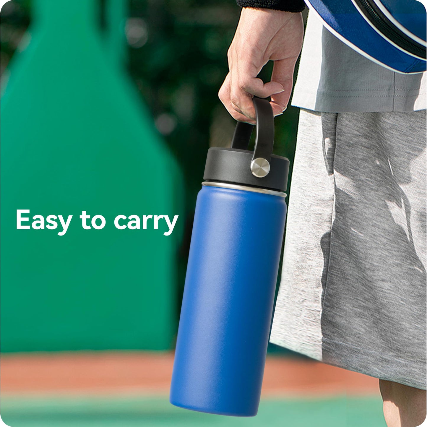 Prurex Replacement Lid for Hydroflask,Klean Kanteen,Simple Modern Wide Mouth Bottles, Flask Cap for 12-64oz Sports Water Bottles Accessories (2 Pack)