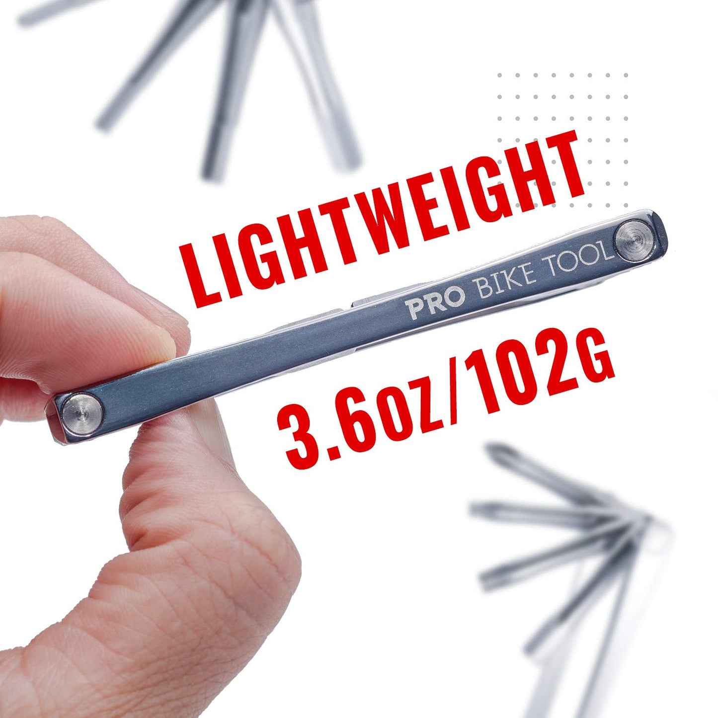PRO BIKE TOOL Bicycle Multitool - Reliable, Compact and Lightweight Repair Kit for Road and Mountain Bikes - Strong Full Stainless Steel, No Rust, Long Leverage multi-functional Tools, Includes Bag