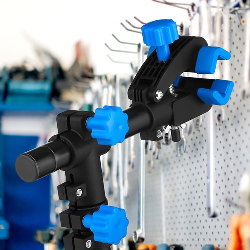 Auwey Bike Repair Stand Wall Mount Bike Repair Workstand Bike Workbench Bicycle Maintenance Rack Bicycle Repair Rack Bike Clamp Height Adjustable