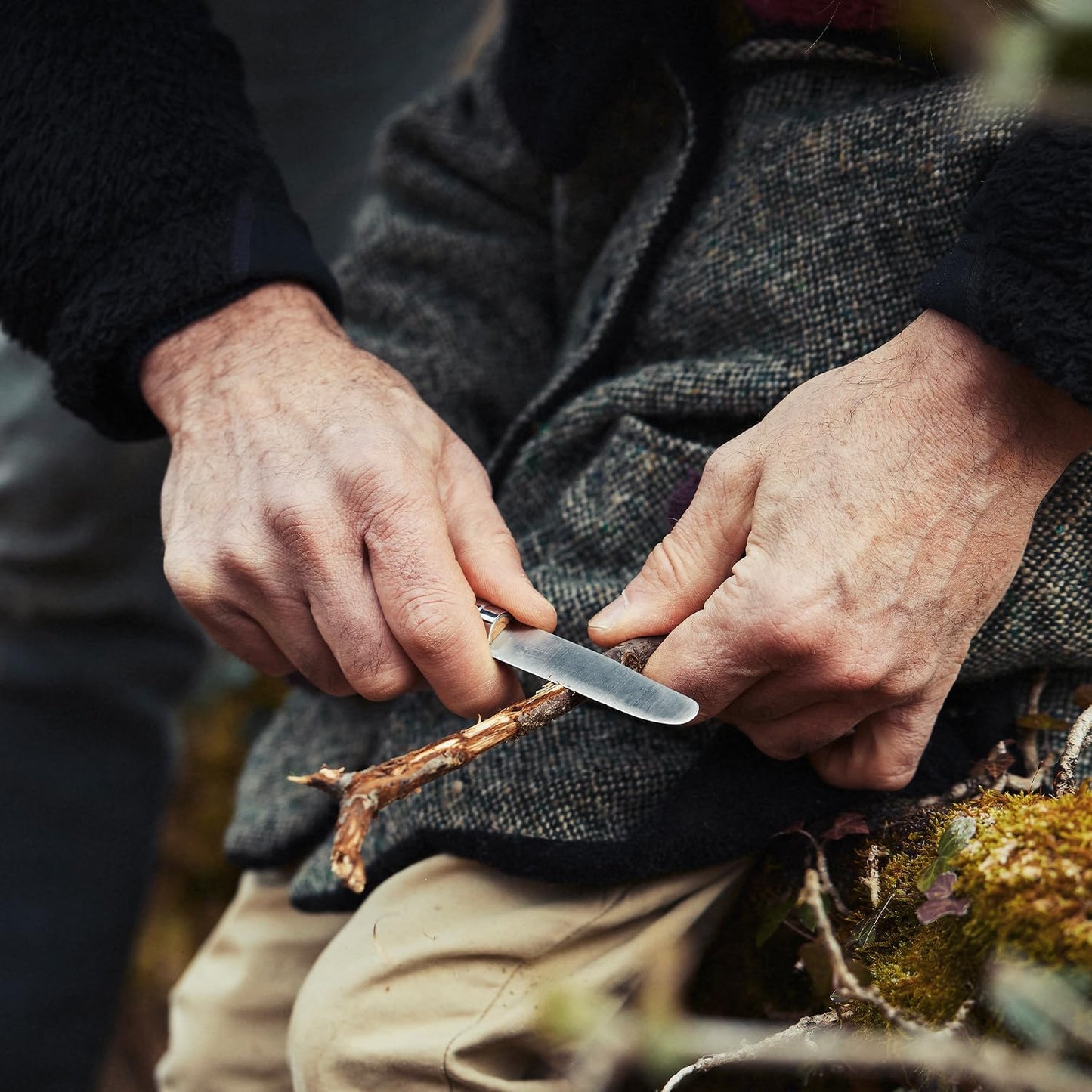 Opinel My First No.7 Stainless Steel Children’s Folding Pocket Knife with Safety Rounded Tip